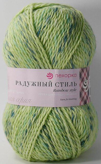 1030 мулине салатовый - голубой